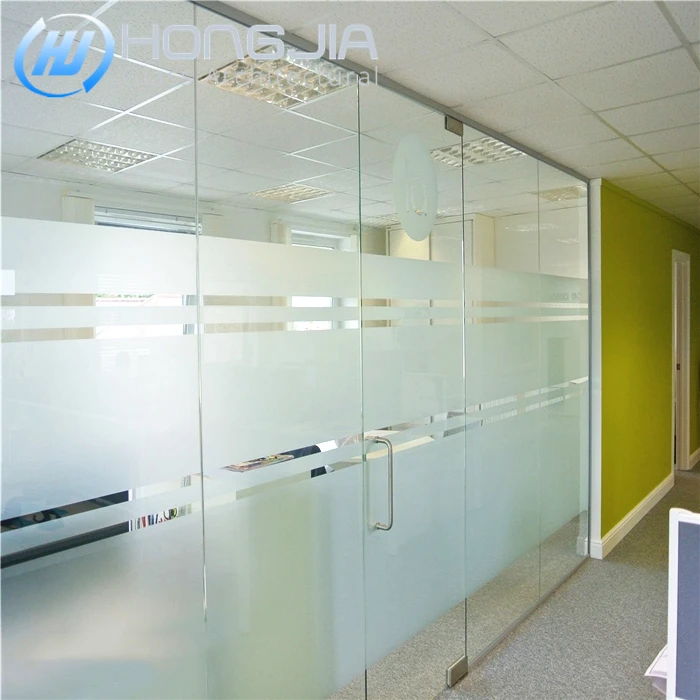 For building office interior tempered frosted glass door