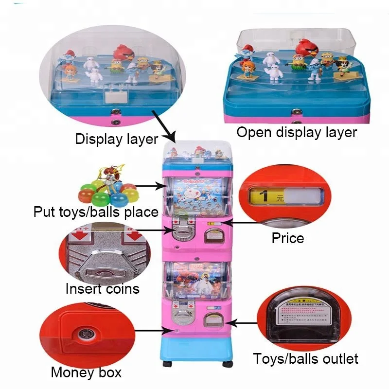 Two layer with display mechanical vending machine vending machine manufacturers china