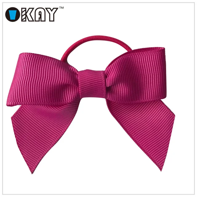 Готовые Эластичные Мини атласные банты с эластичной петлей