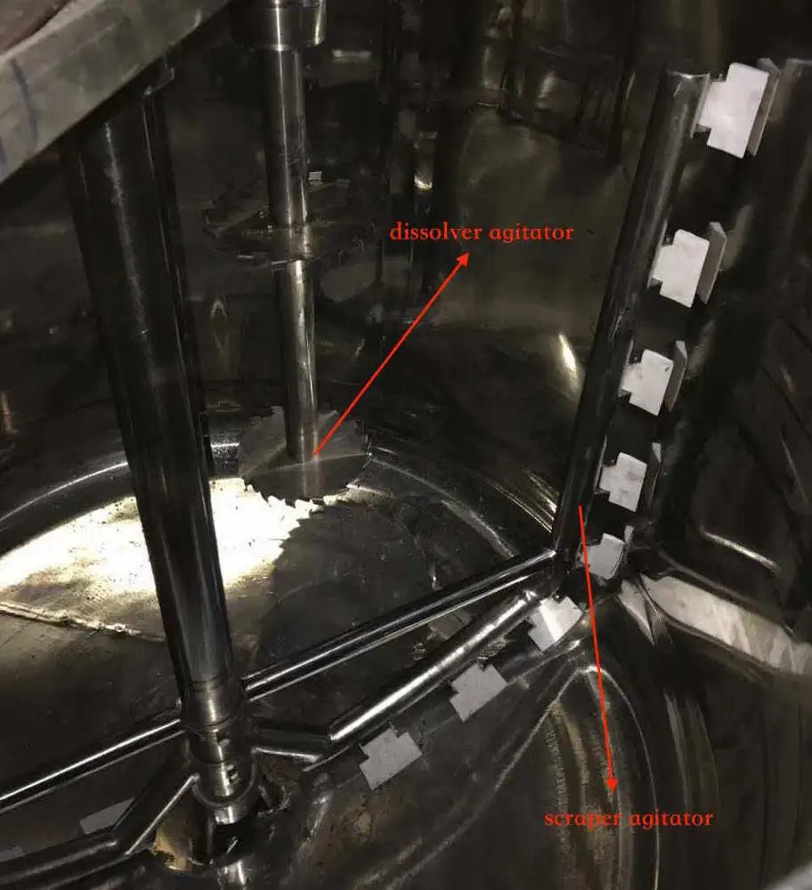 PL stainless steel with agitator mixing tank