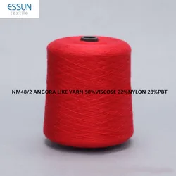 NE28/2 model nylon pbt angola core spun yarn for flat knitting 3,5,7,9,12,14gg