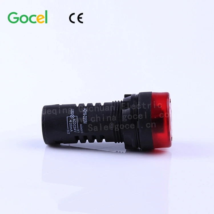 22mm red LED flashing buzzer indicator light,12V / 24 volt alarm buzzer AD16-22SM