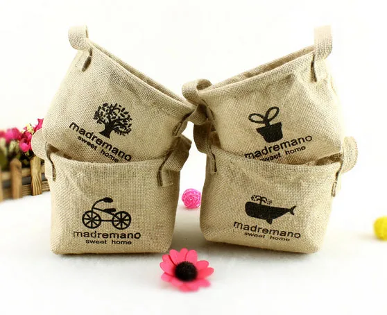 Lovely Carry up Mini Jute Burlap Tote Bags Wholesale