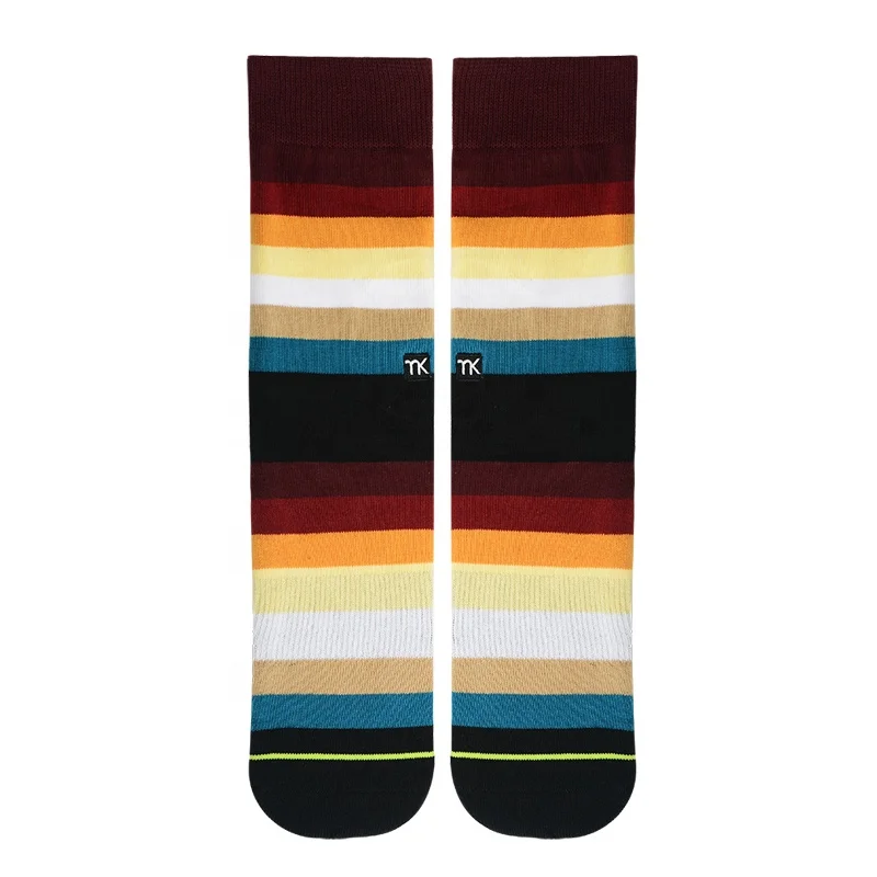 MEIKAN Colorful Custom  Men Foot Funny Soft Socks Unisex Cotton Crew Anti slip Fashion Jacquard Winter Warm Knit Socks