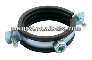 rubber heavy duty pipe clamp