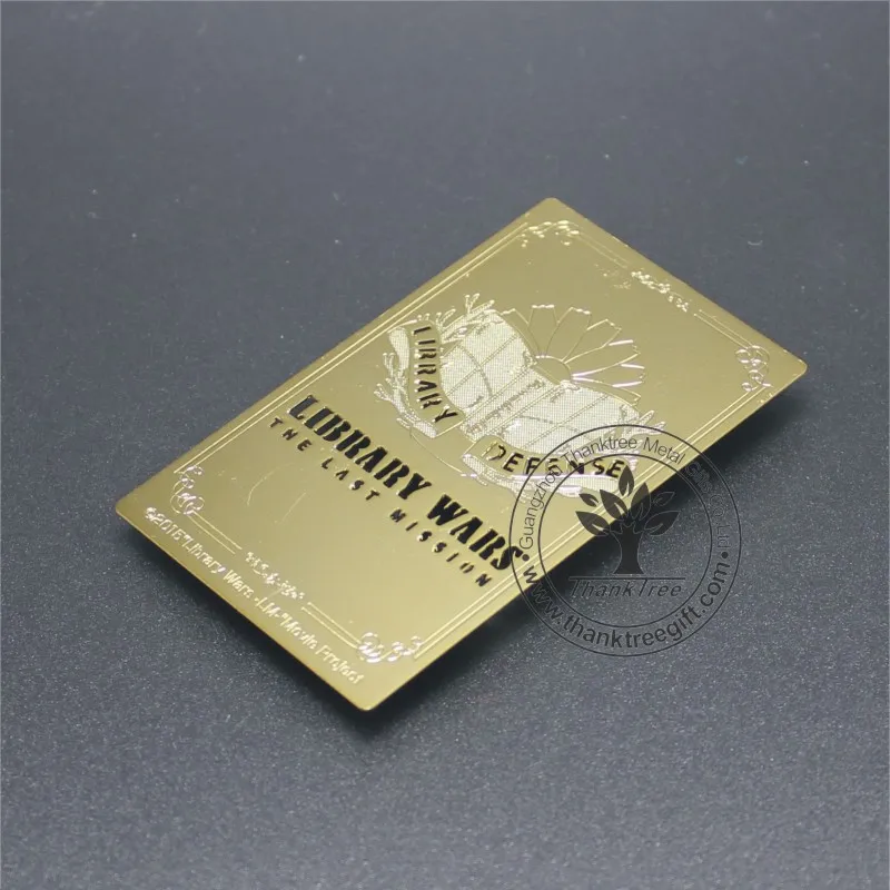 
direct factory wholesale metal logo engraved invitation card for wedding 
