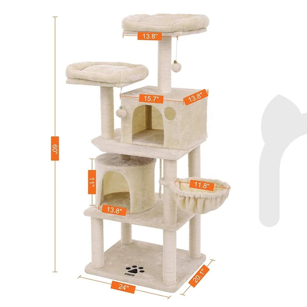 Wholesale Cat Climbing Scratching Tree Tower House Condo, Luxury Cat Tree