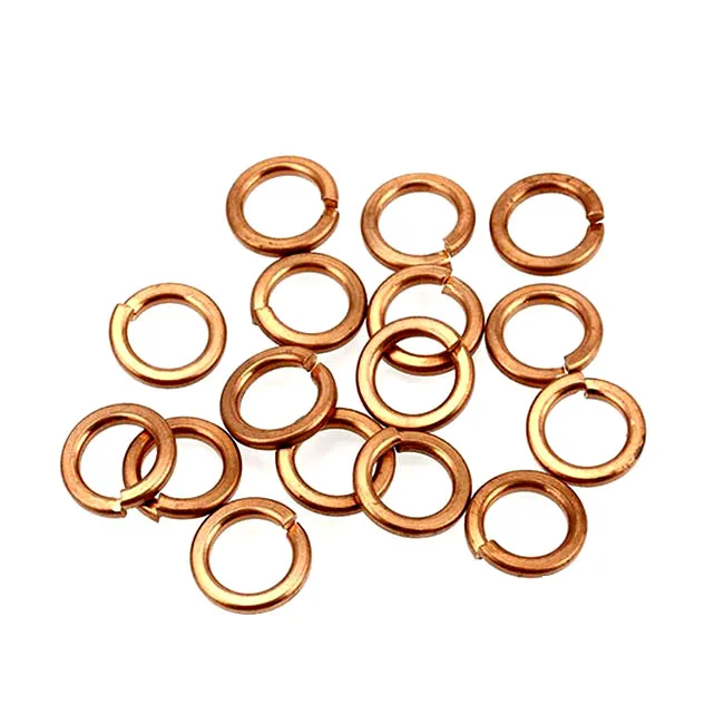 Custom High Quality Competitive Price Different Sizes Colored Brass Ring Shim Washers M6x12x0,5 Factory From China