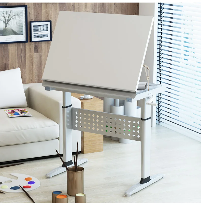 Инженерный современный металлический Регулируемый высотный ручной кренк эргономичный стоячий Рабочий стол для школьника
