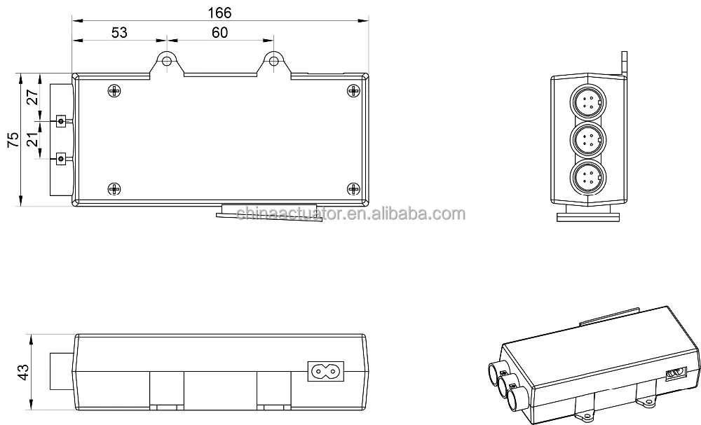 Linear actuator control box power adapter cheap JS35KB controller