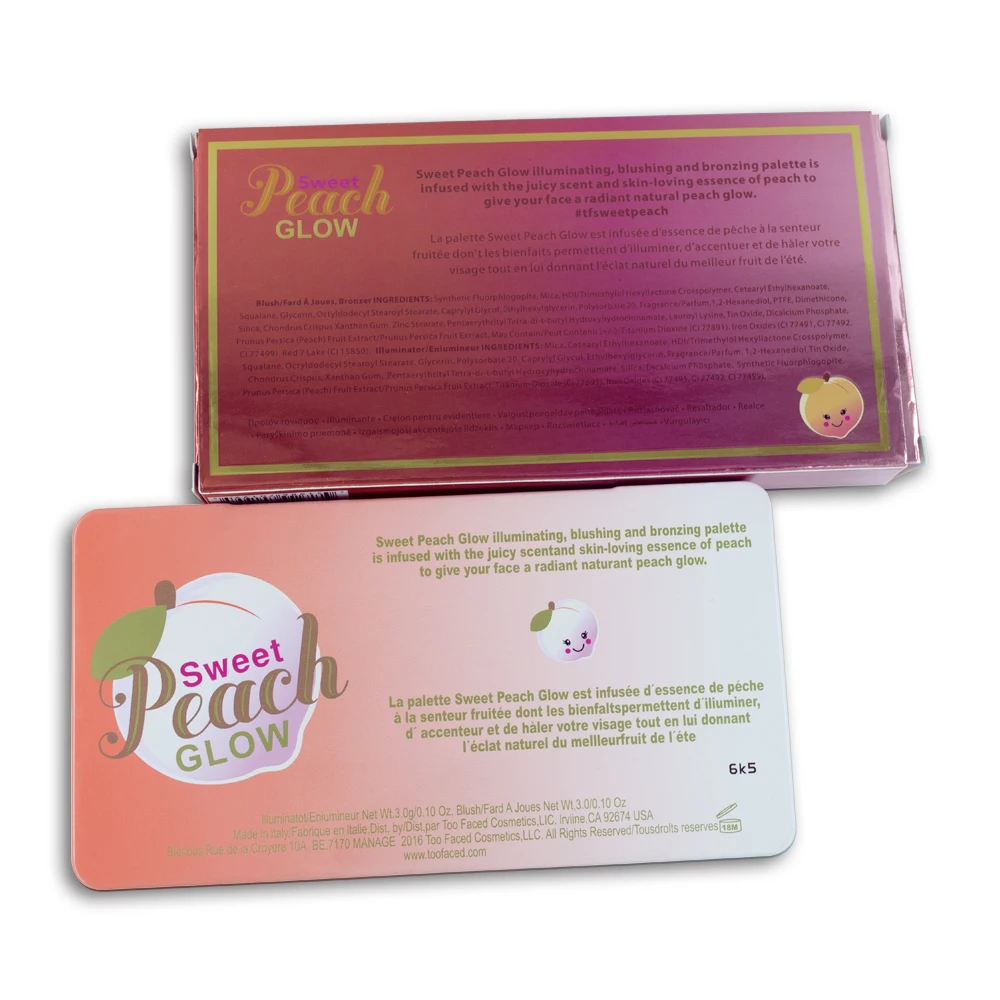 Too New The Hot Selling Eyeshadow Sweet Peach Glow Palette Eye shadow Peach-infused Highlighting Makeup