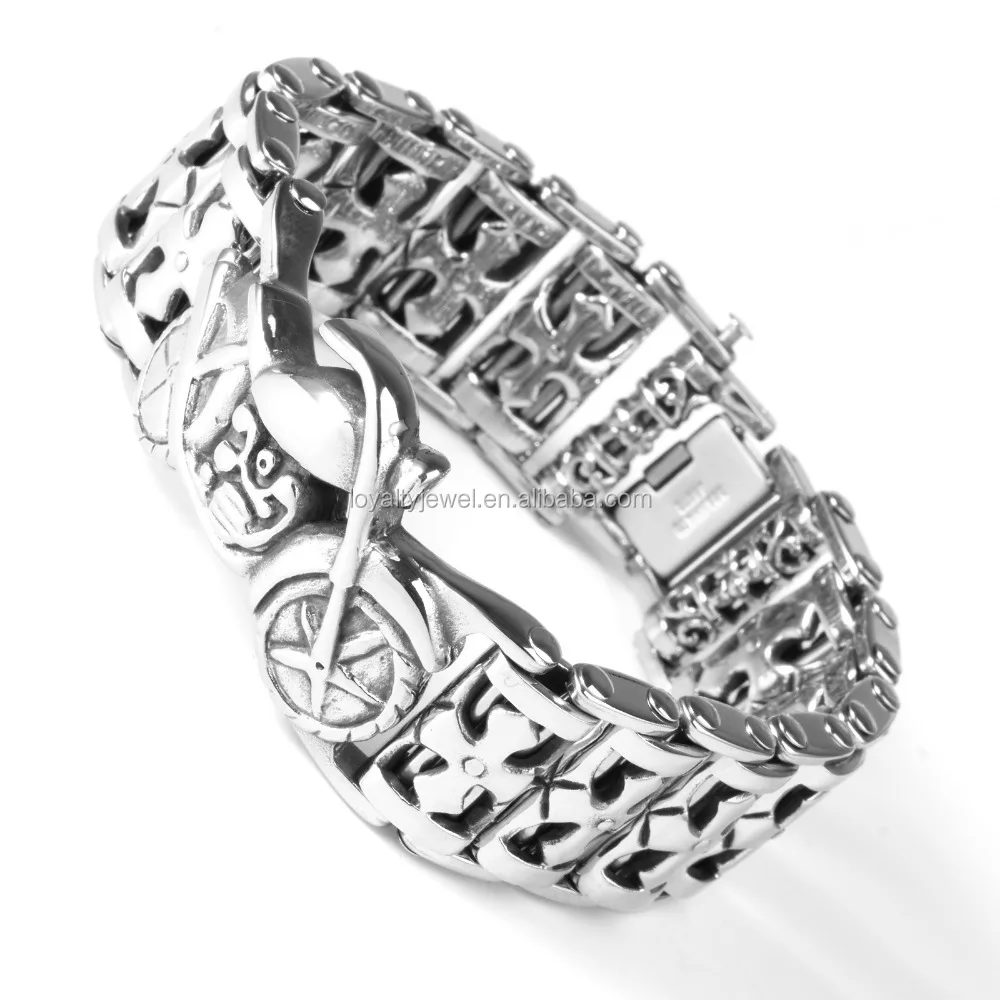 Stainless steel bracelet men fashion silver bracelet hand chain for men