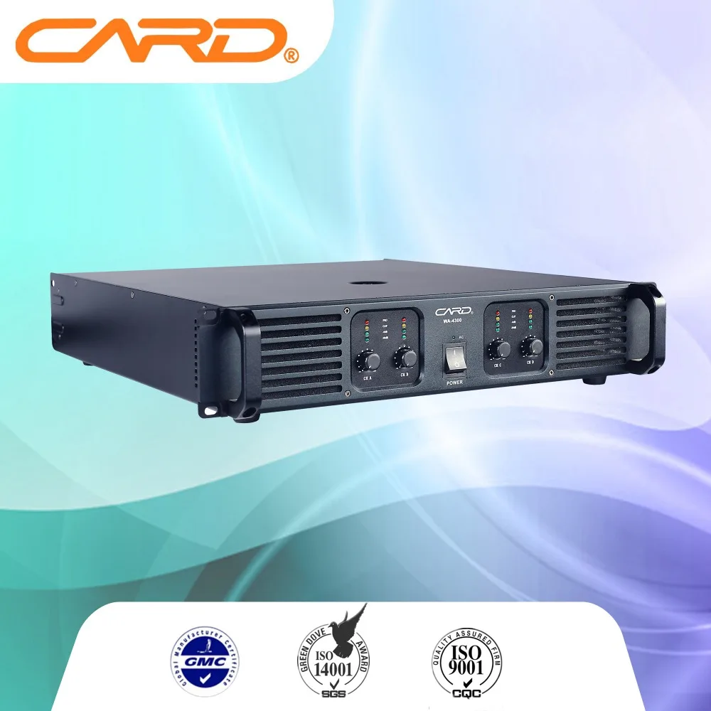 
4 channels public power amplifier 500w stereo digital karaoke amplifier hi fi audio amp 