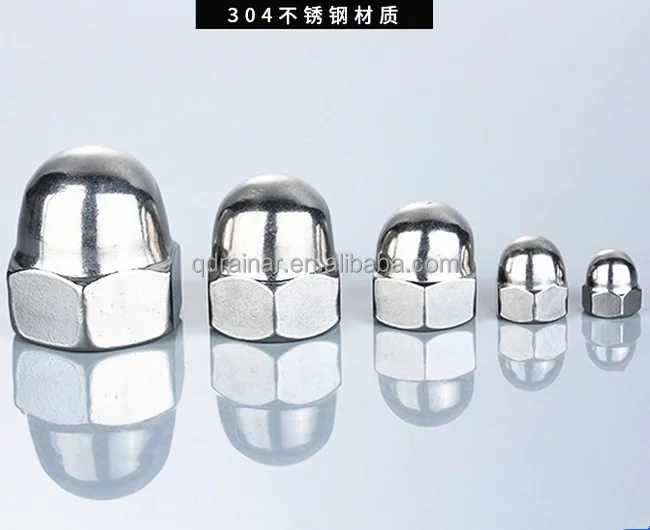 Нержавеющая сталь DIN 1587 GB923 шестиугольник dom Колпачковая гайка желудь с подъёмом