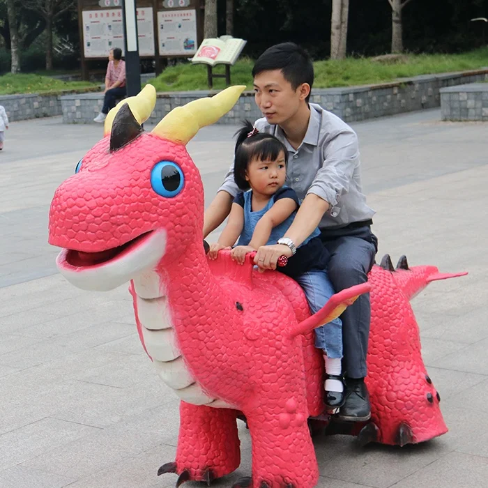 shopping mall electric dinosaur ride game equipment for kids