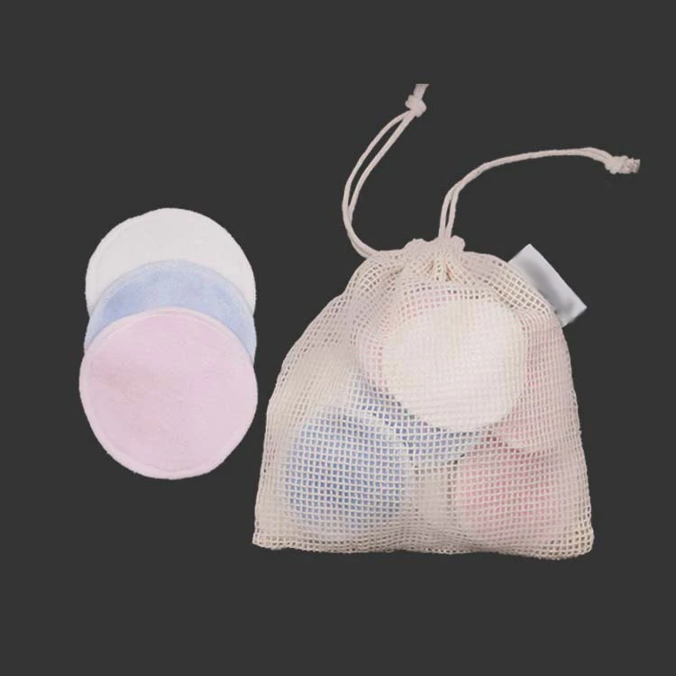 Beauty Skin Care Organic Reusable Washable Round Facial Cleansing Makeup Remover Cotton Pads