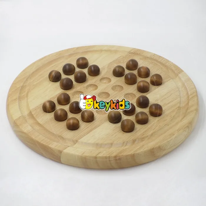 2023 Wholesale children wooden checkers chess new design funny kids wooden checkers chess W11A051-S