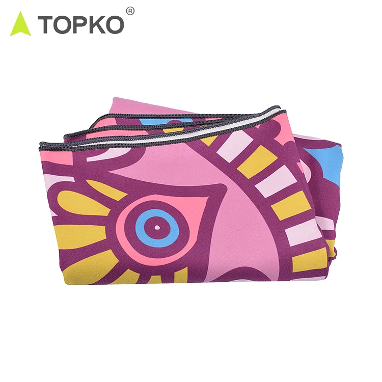 New Product Screen Print Non Slip Private Label Microfiber Yoga Towel