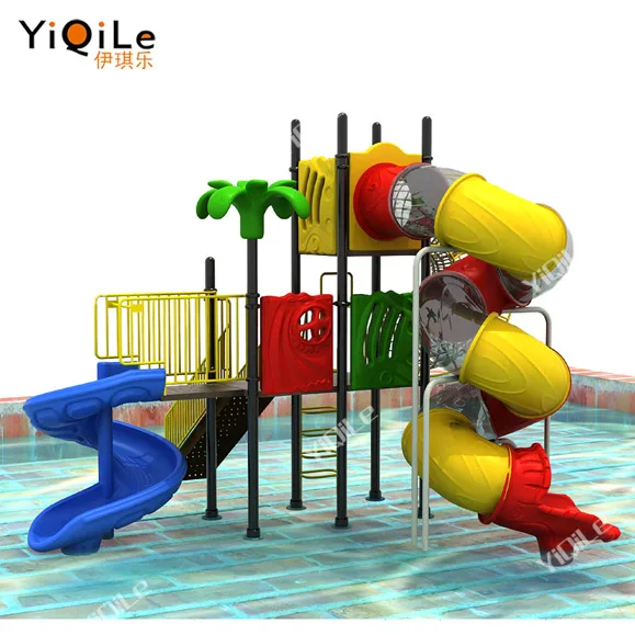 YiQiLe high quality kids water slide combination equipments plastic water slide outdoor tube slide for water park outdoor play