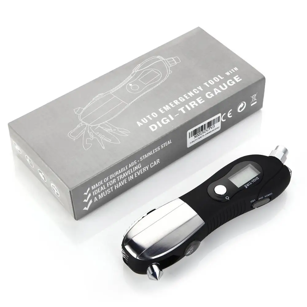 
Tools Genie 9 in 1 Digital Tire Pressure Gauge, Best for Trucks, Cars, and Bikes. Great for Emergencies with 9 tools 