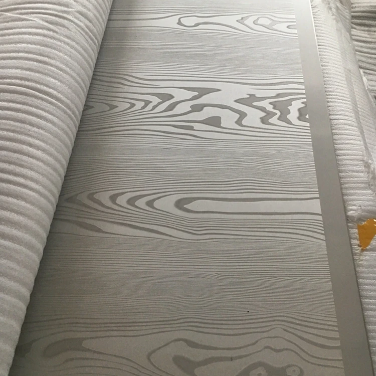 Etched press plate for decorative panel stainless steel press mould