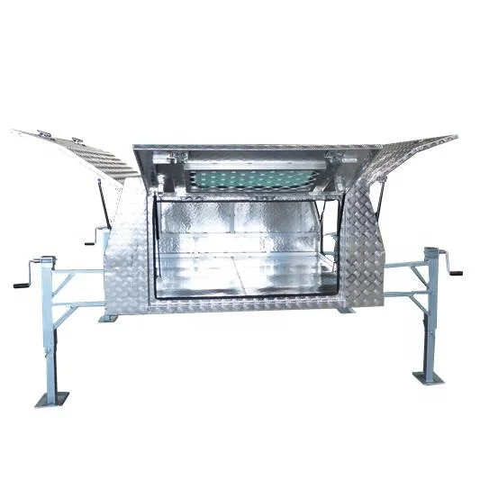 
Heavy Duty Aluminum UTE Pickup Canopy Camper with ladder rack 