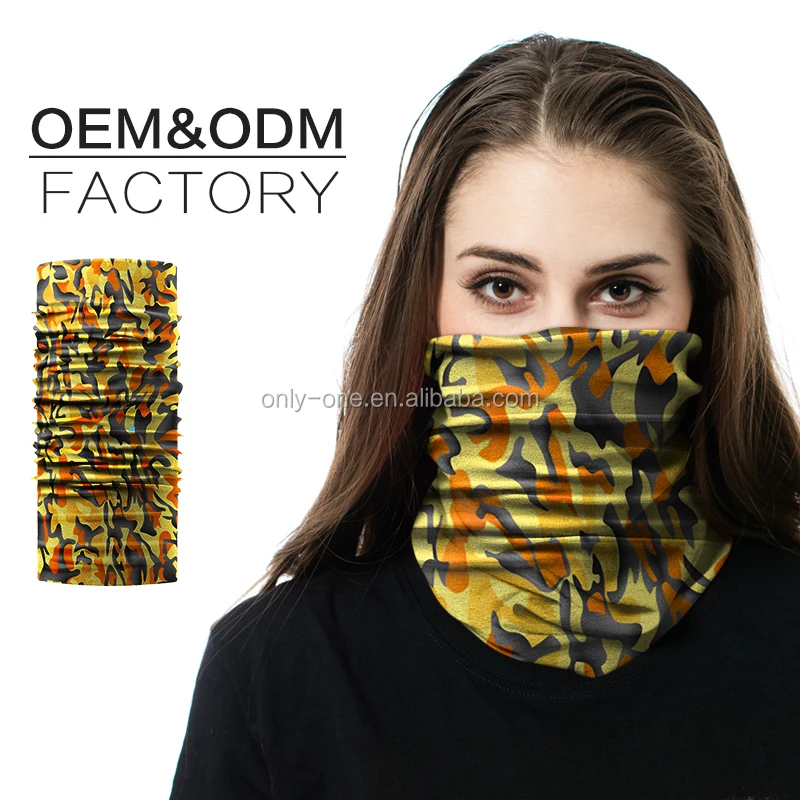 Tubular Seamless Red Pattern Factory Custom Printing Skull Bandana Fabric