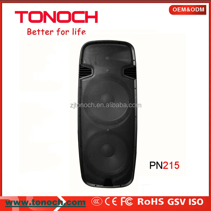 Dual 15 Inch Professional Indoor Active speaker powered speaker