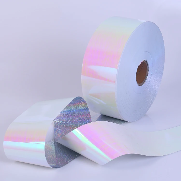 wedding decoration materials PET iridescent sequin rainbow film spangle sequins film roll lentejuelas
