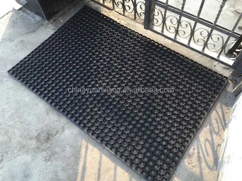 Heavy Duty Hexagon Holes Outdoor Rubber Mats