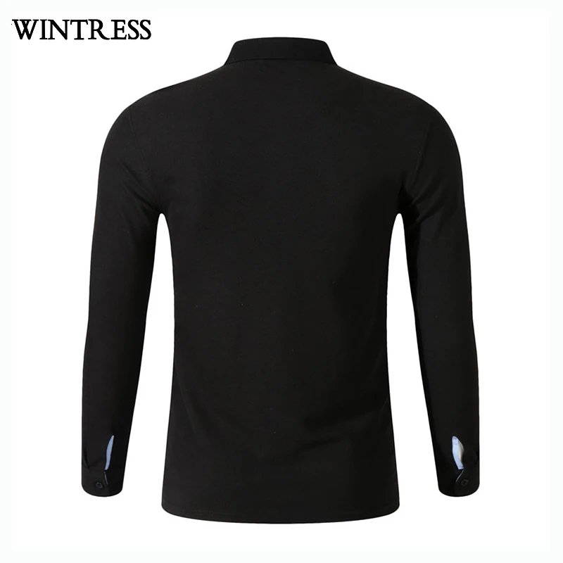 Wintress High Quality long sleeve polo t shirt custom man t-shirt