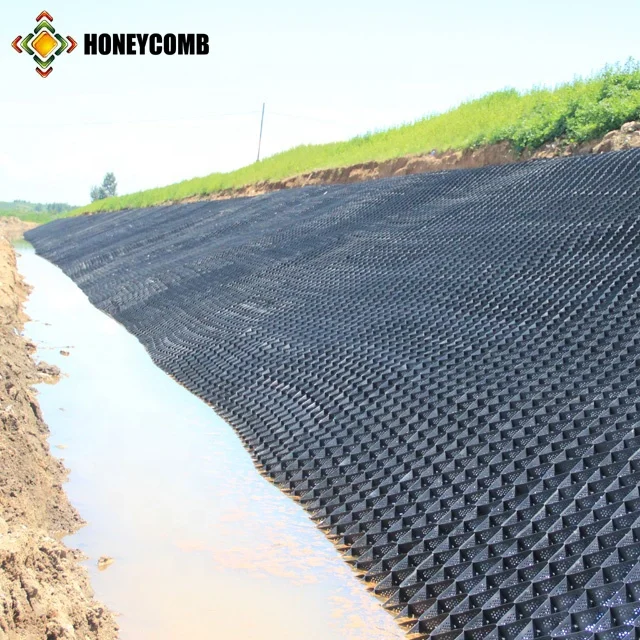 Подпорная Стена, речная береговая эрозия, Полиэтиленовая пластиковая геоячейка для защиты реки