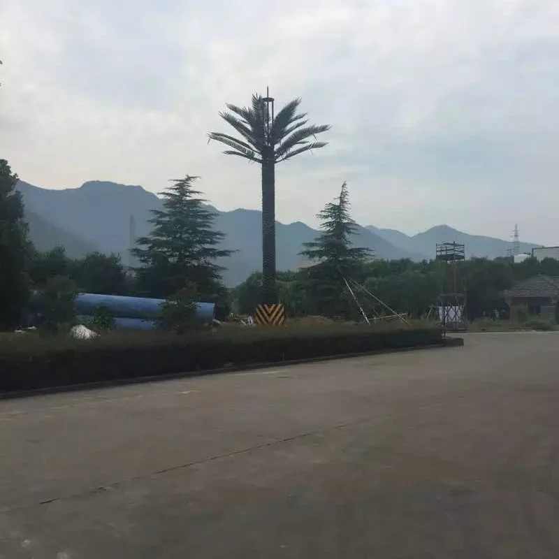 
Camouflaged palm tree antenna tower 