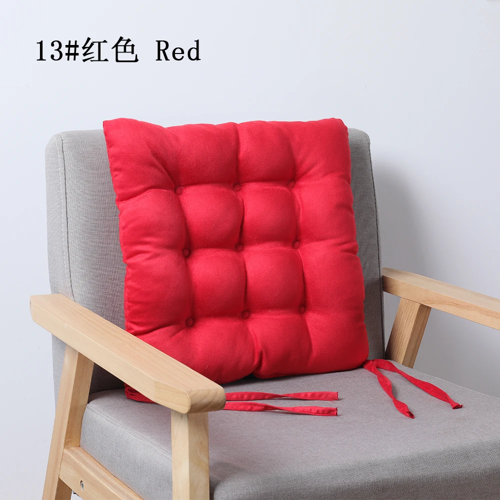 Wholesale square dyed office chair pad seat cushion comfortable home decor