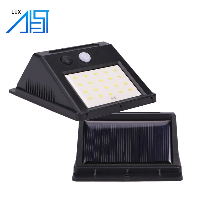 Waterproof Wireless Solar Powered Motion Sensor Light 20 Bright LEDs Build in Li-ion Battery 5 Watt 590 Lumens Security Lamp