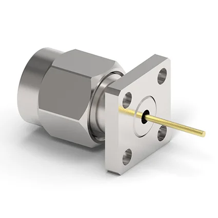 Прямоугольный ходовой разъем Waveguide, 40 ГГц, 2,92 мм (K), разъем с 4 отверстиями (9,5 мм * 9,5 мм)