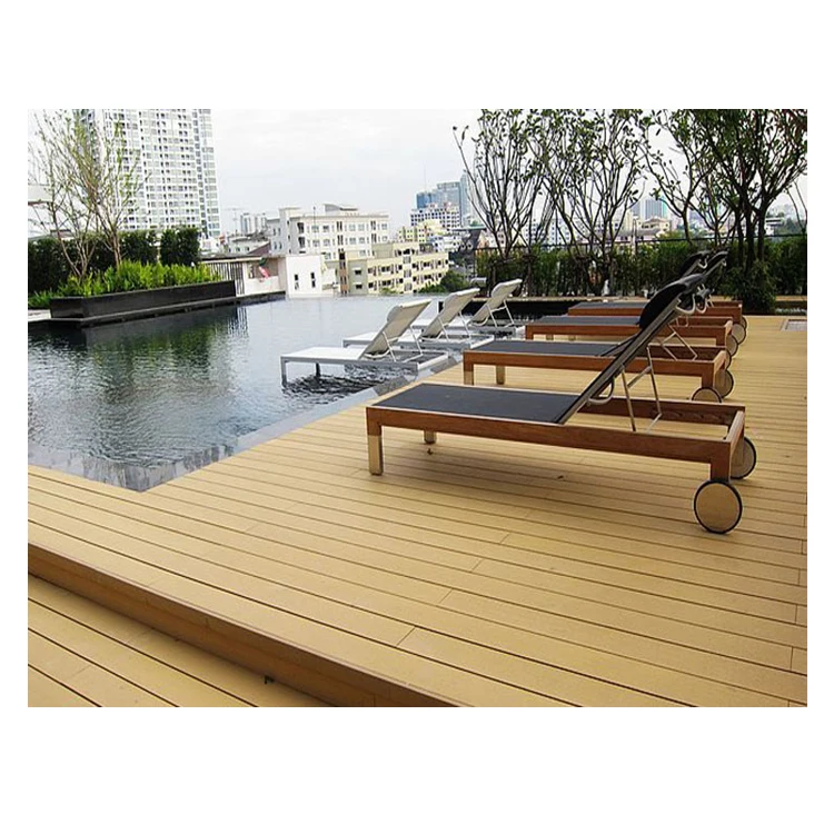 European Design  No Fading UV Resistance  Outdoor PVC Co-extrusion  WPC Deck