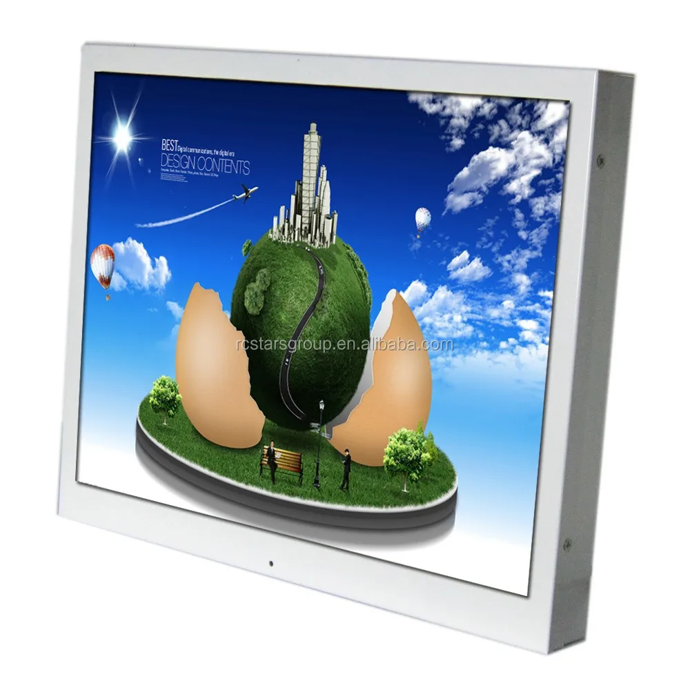 Жк-дисплей крытый, 15 дюймов 1024 * 768 TFT жк цифровой рекламы дисплей