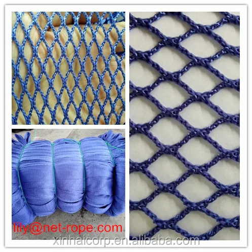 Nylon PE HDPE PES knotted knotless fishing net
