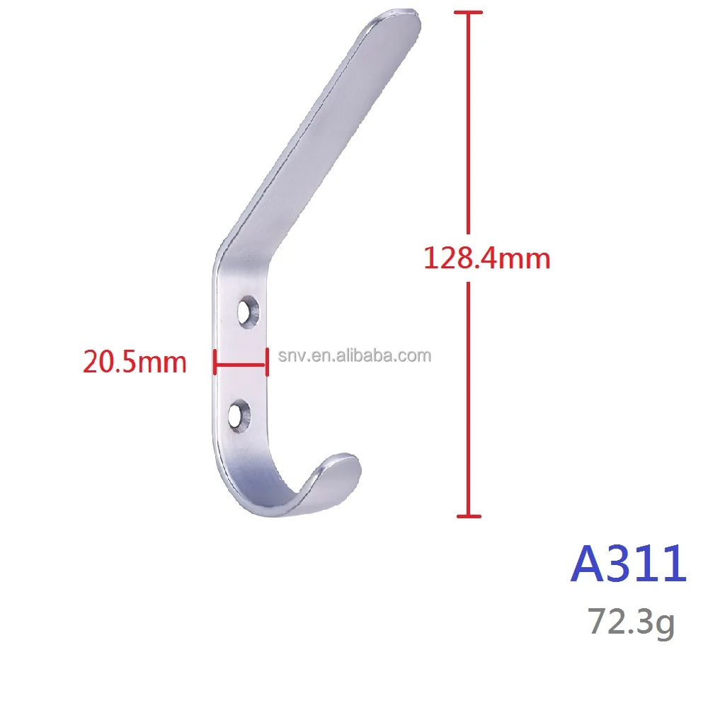 Double Dress Clothes Hanger Aluminium Coat Hook