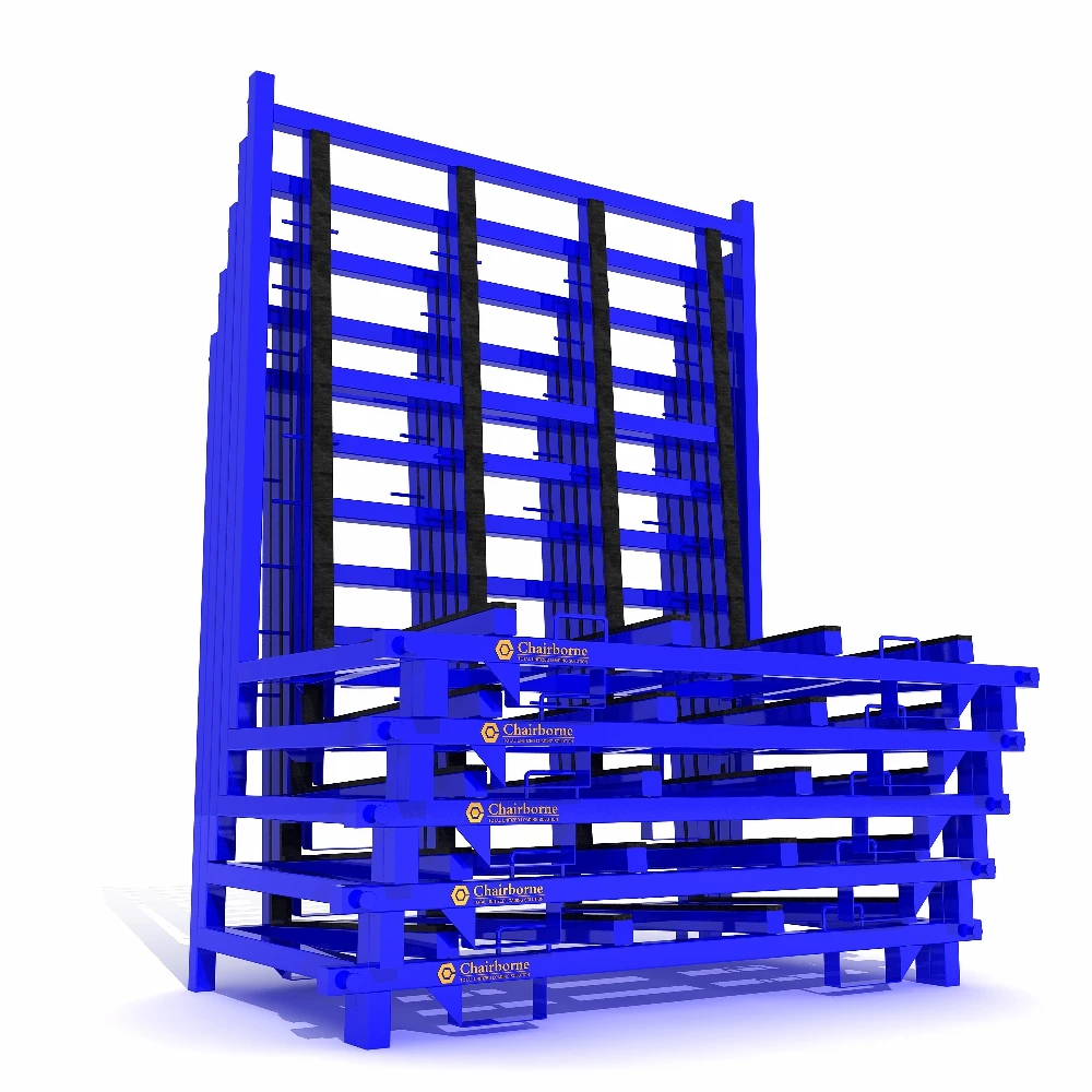 Metal L Frame Custom Transport and Warehouse Storage Racks For Glass Sheet