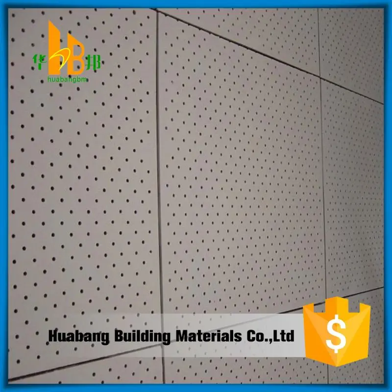 2x2 Acoustic Ceiling Board Theatre Perforated Gypsum Board