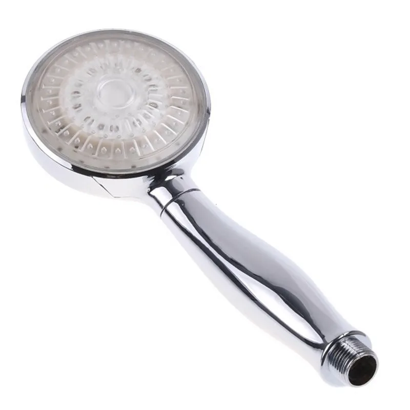 Temperature control Hot and New typed thermal sensor and portable home used led shower caddy head without color box