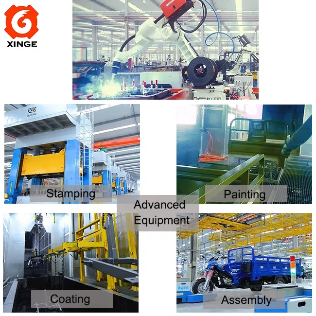 Трехколесный мотоцикл 300CC для грузового, двухместного заднего транспорта