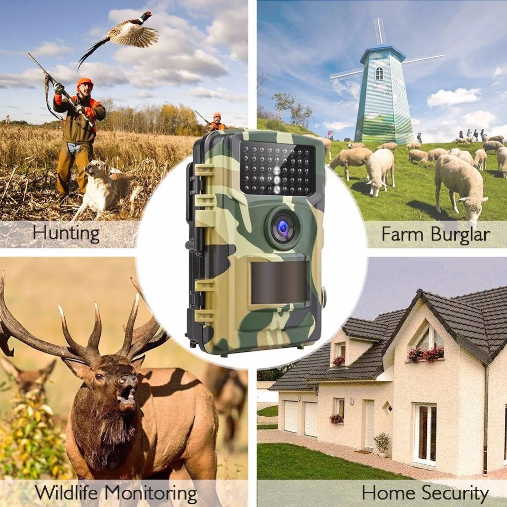 HD 1080p waterproof hunting trail camera Hdking Hotselling Farm Video Digital Security Night Vision hunting camera 720p
