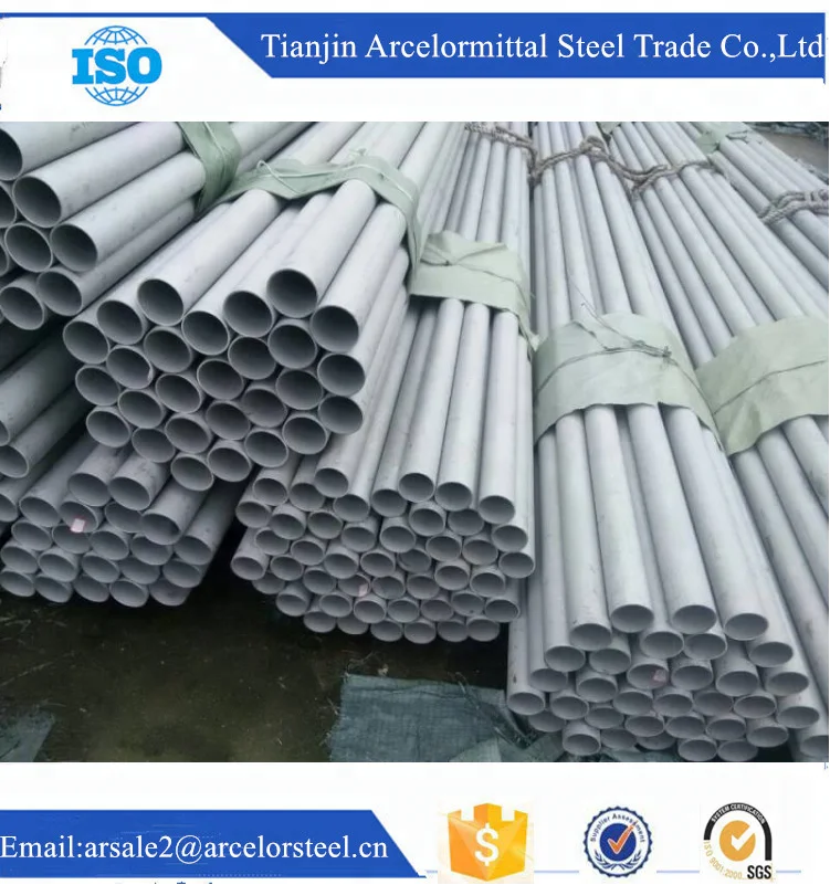 Production of large diameter hot rolled stainless steel pipes