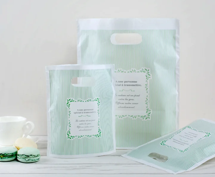 Custom printed plastic clear backery bread  cake candy muffin dessert bags transparent plastic bags