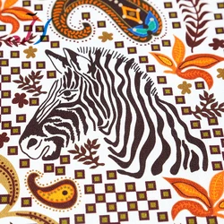 Custom digital printing animal pattern on cotton canvas fabric