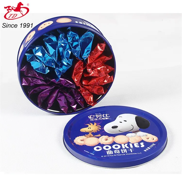 
big round cookie tin 