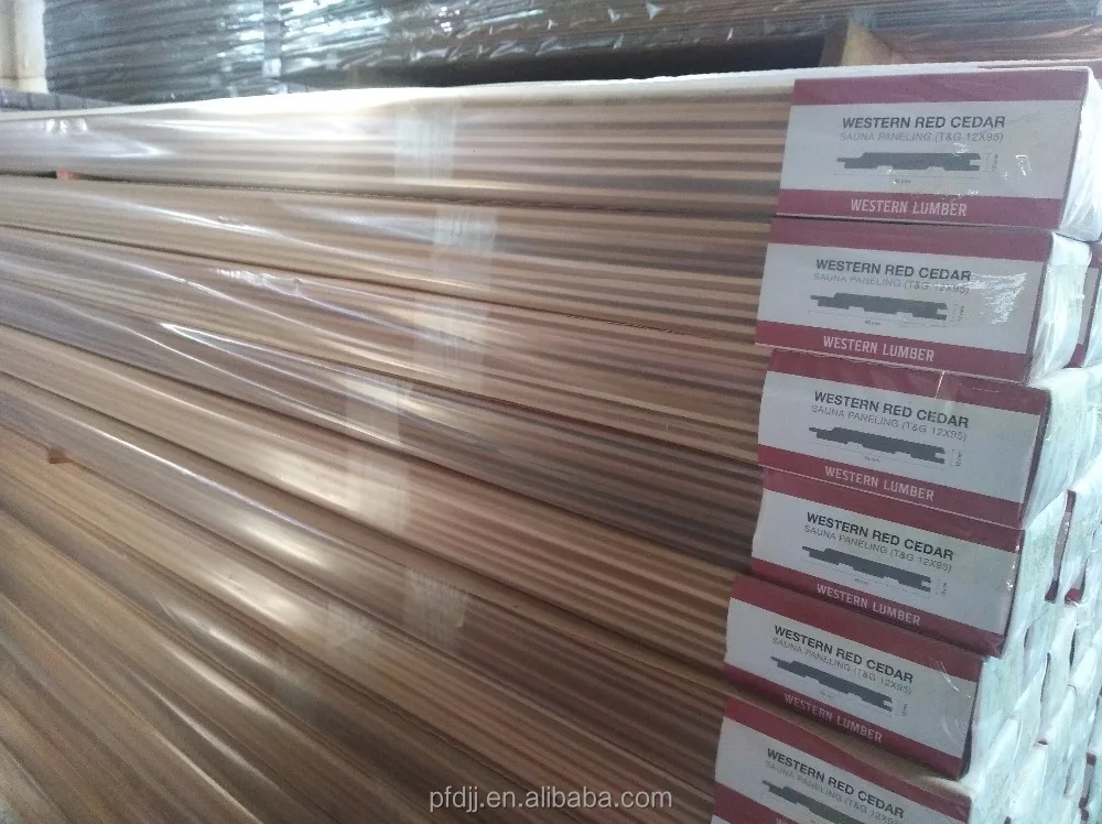 
timber wood red cedar Finland white hemlock Abachi wooden sauna room 